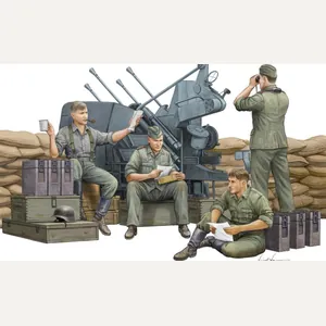 A German Anti-Aircraft Gun Crew 1/35 scale trumpeter