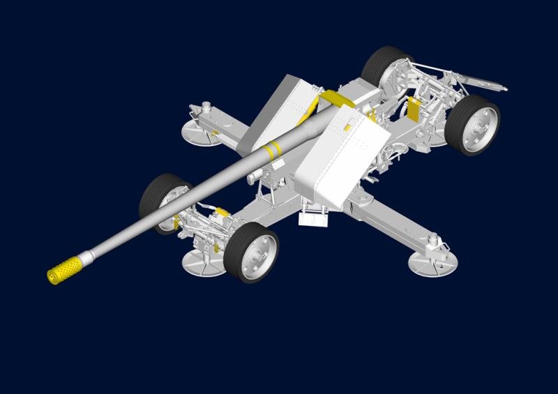 a german 12.8-cm-kanona 43 bzw.44(krupp)1/35 scale trumpeter — image 5