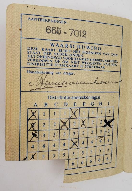 a dutch ww2 pedigree card 'the Hague' — image 2