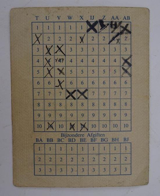 a dutch ww2 pedigree card 'the Hague' — image 6