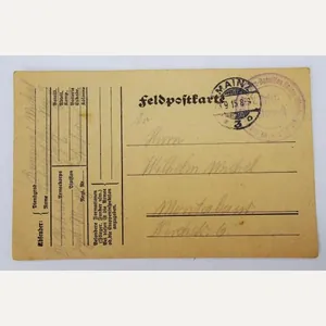 a ww1 field postcard