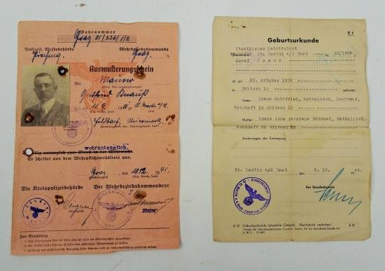 in nice used condition german wehrpas/arbeitsbuch — image 4