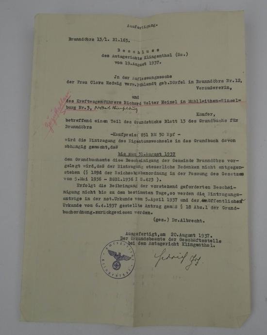 a personal set of a kraftwagen führers Richard walter meinel — image 5