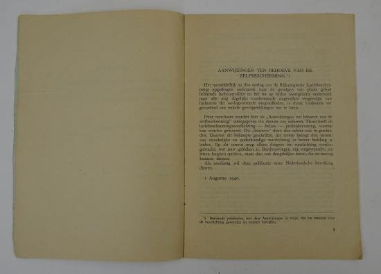 dutch ww2 air protection booklet — image 4