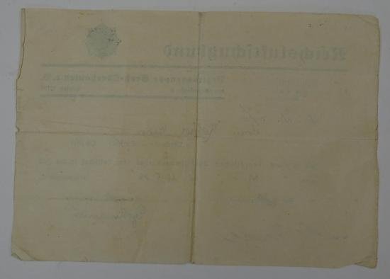 German ww2 document in used condition — image 5