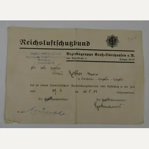 German ww2 document in used condition