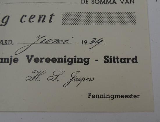 a dutch ww2 donation money received voucher — image 2