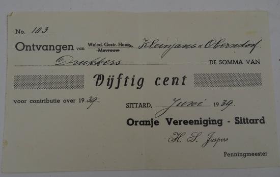 a dutch ww2 donation money received voucher — image 4