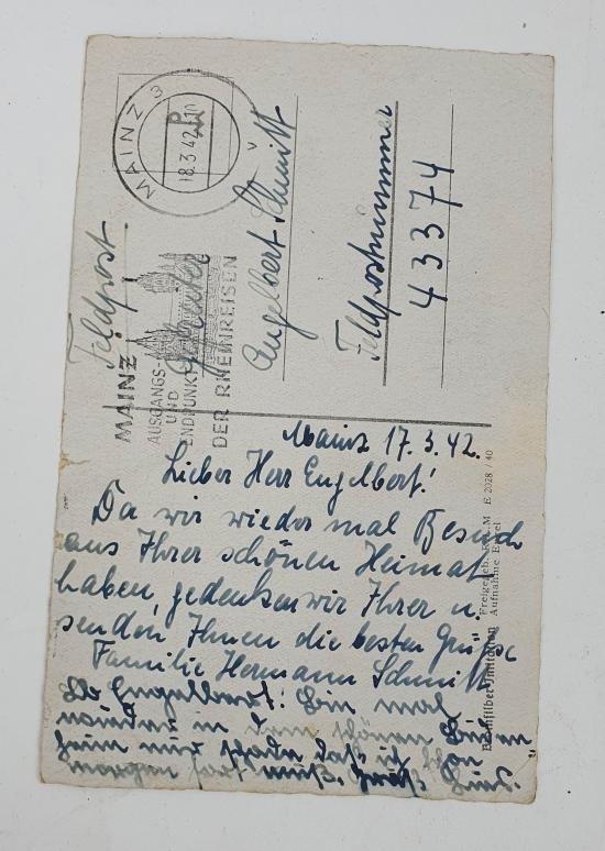 a german ww2 period photo card from the city of mainz — image 4