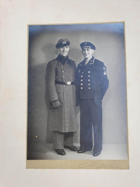 german photo of 2 brothers one from wehrmacht and one from the kriegsmarine — image 2