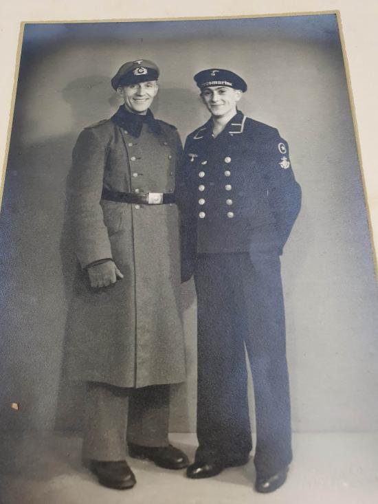 german photo of 2 brothers one from wehrmacht and one from the kriegsmarine — image 4