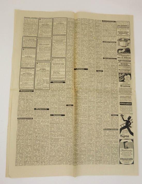 german ww2 newspaper (Westfälische Landeszeitung) — image 3