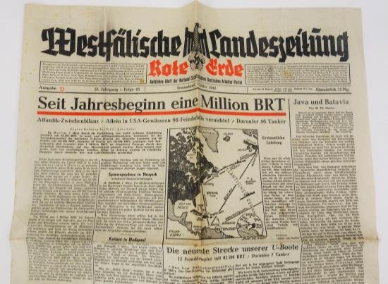 german ww2 newspaper (Westfälische Landeszeitung) — image 4