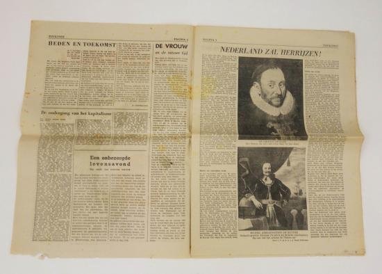 Dutch ww2 nsb newspaper in nice used condition the 'toekomst ' — image 2