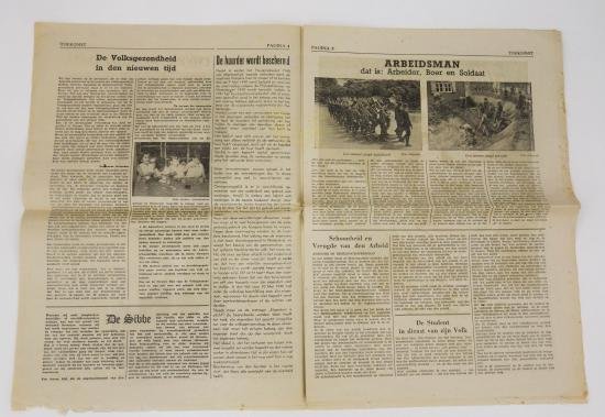 Dutch ww2 nsb newspaper in nice used condition the 'toekomst ' — image 3