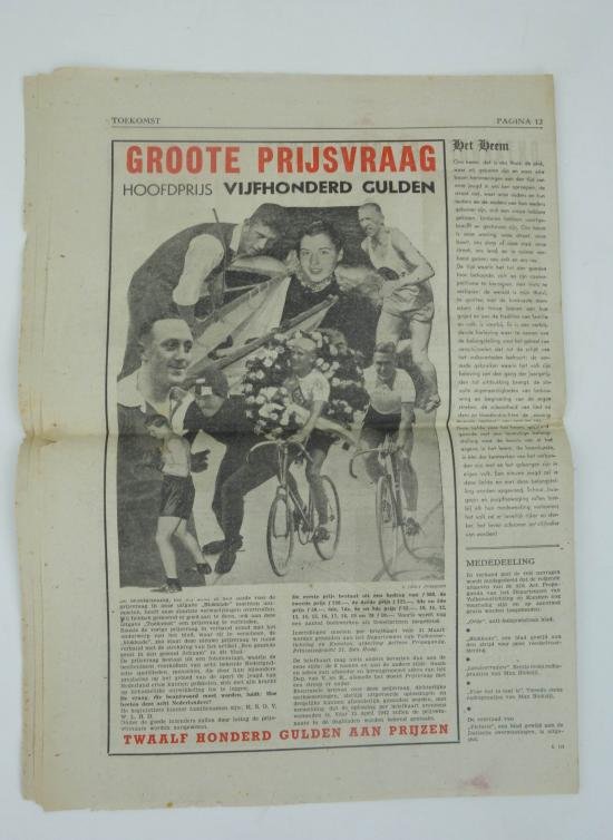 Dutch ww2 nsb newspaper in nice used condition the 'toekomst ' — image 5