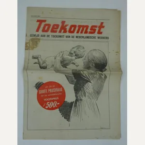 Dutch ww2 nsb newspaper in nice used condition the 'toekomst …
