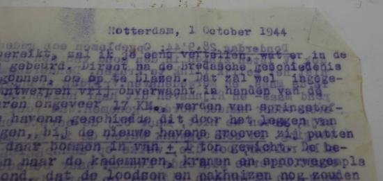 Dutch ww2 period letter from 1944 October 1 — image 2
