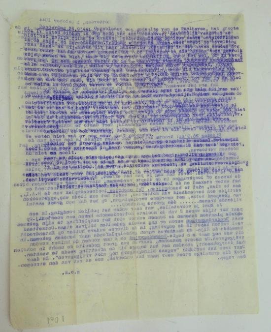 Dutch ww2 period letter from 1944 October 1 — image 4