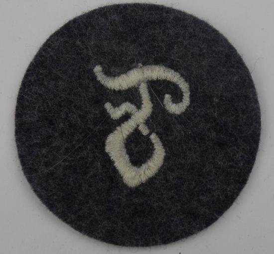 a luftwaffe f patch in used condition (feuerwehr) — image 5