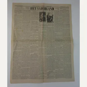 a Dutch newspaper the 'het vaderland '