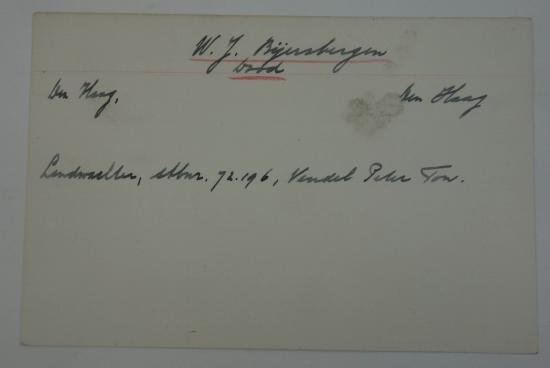 a Dutch WW2 ' N.S.B' card tray dokument — image 5