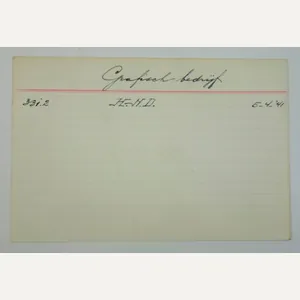 a Dutch WW2 ' N.S.B' card tray dokument