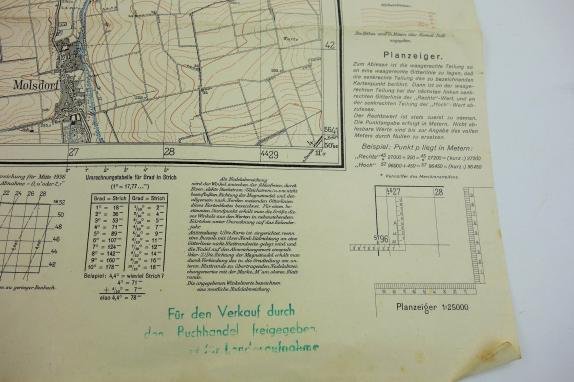 a ww2 period german map off 'Neudietendorf Germany ' — image 2