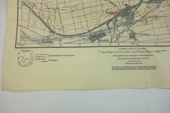 a ww2 period german map off 'Neudietendorf Germany ' — image 3