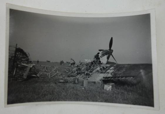 a pictures of a german a plain that is crashed — image 4