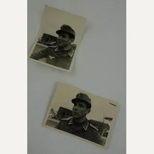 set of 2 pictures of a german luftwaffe soldier