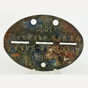 German Erkennungsmarke stam/fahr-e.&a.a.4