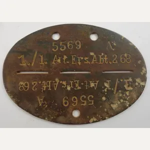 German Erkennungsmarke 1 'Artillerie-Ersatz-Abteilung 268'