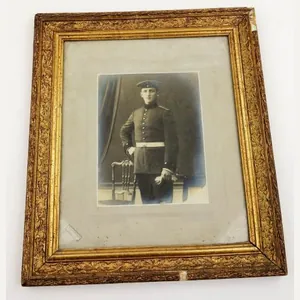 German WW1 picture from a soldier in its original frame