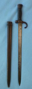 France : M1892 First-pattern Mannlicher-Berthier Bayonet with Scabbard.