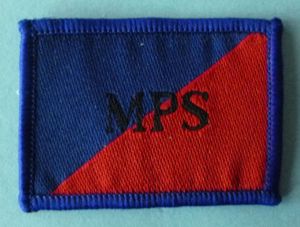 Military Provost Staff (Part of the AGC) Shoulder-flash / TRF.