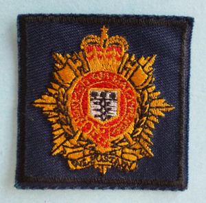 Royal Logistic Corps Machine-embroidered Corps Beret-badge.