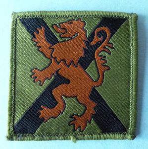 The Royal Regiment of Scotland Shoulder-flash / TRF (Subdued Version).