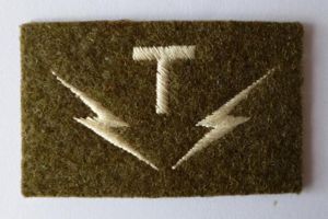 Army Telecommunications Technician's 'T' Arm-badge.