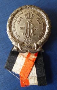 Imperial ; German Badge Commemorating the 50th Jubilee of the …
