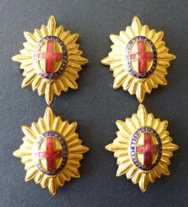 Guards Division No1-Dress Set of Four Rank-stars for a Lieutenant.
