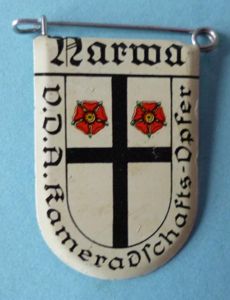 Third Reich : VDA Kameradschafts-Opfer, Narwa 'Tinnie' Donation badge.