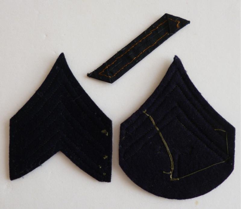 USA : WW2 Group of Three Army Cloth-armbadges. — image 2