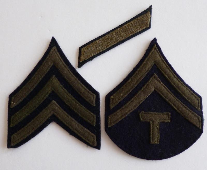 USA : WW2 Group of Three Army Cloth-armbadges. — image 3