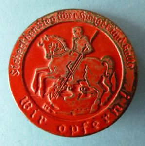 Third Reich : WHW Donation-badge for the Fight Against Hunger …