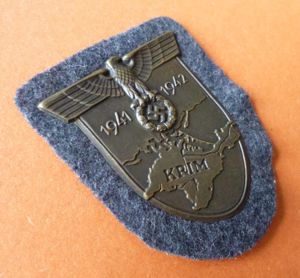 Third Reich : Crimea Battle Shield (Krimschild) 1941/42 on Luftwaffe …