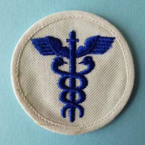 Third Reich : Kriegsmarine Administrative Seaman's Machine-embroidered Career Armbadge.