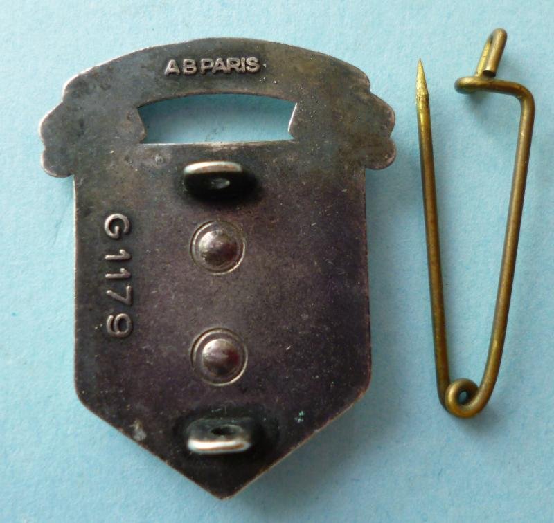 France : Military Selection Centre No 1 (Centre de Sélection No 1 (C.d.S.1) Enamelled formation badge on Leather Pocket-fob. — image 3