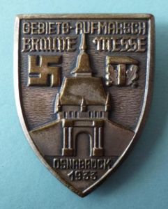 Third Reich : Rally badge for the 'Gebiets-Aufmarsch, Braune Messe, …