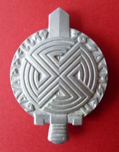 Third Reich : Rally Badge for the 'Gauappell 1936 Sachsen'.
